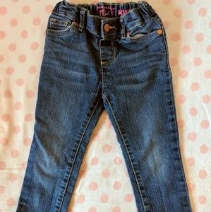 Gently used girls blue jeans